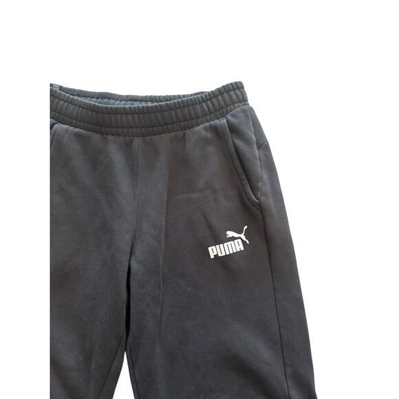 PUMA STRAIGHT LEG BLACK SWEATPANTS SIZE MEDIUM - Picture 3 of 7